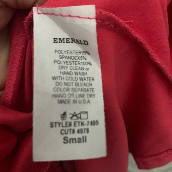 NWT Coral Dress with Floral Chiffon Sleeves - Picture 7 of 7